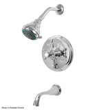 Tempress Valve Pressure Balanced Tub and Shower Set Trim with Alexandria Handle (Tempress Diverter Trim)