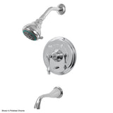 Tempress Valve Pressure Balanced Tub and Shower Set Trim with Montreal Handle (Tempress Diverter Trim)