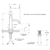 Sigma Single Hole Lavatory Faucet with Ceres II Handle