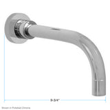 Sigma Series 3400 or 4400 Long 9-3/4" Wall Spout 18.07.068
