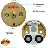 Product 18.30.147, Model TX2, Model TX2 REN, Model TX1, Model TX1 REN, C200-T2, C 200-T2, 132 937, 8203 WW, 8203.USA, TX1 REN, Waterworks <a href="tel:29-99396-53953">29-99396-53953</a> Thermostatic Cartridge, TX 8213WW, Waterworks <a href="tel:26-42456-04860">26-42456-04860</a> Thermostatic Valve, Herbeau 930030, Herbeau 93003156, Kallista P11001-00-0 Thermostatic Valve Cartridge Assembly
