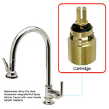 Replacement Brass Cartridge for Waterworks Henry HNKM70 One Hole Gooseneck Integrated Pull Spray Kitchen Faucet with Lever Handle 40-55480-82339