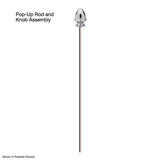 Sigma 78.11.002, Sigma Reserve Collection Cote d'Or Pop-Up Rod and Knob Assembly 78.11.002