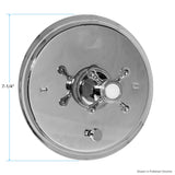 Trim for Sigma Tempress II Shower Valve with Diverter with Saint Michel Handle