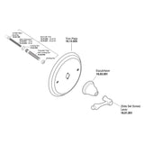 Sigma 200 Series Pressure Balance Valve Trim with Montreal Handle and No Volume Control