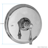 Sigma 200 Series Pressure Balance Valve Trim with Montreal Handle and No Volume Control