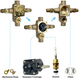 Tempress II Valve Maintenance Service Pack with Diverter with Plastic Tip and Short Plastic Diverter Link