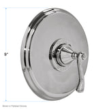 Trim Only for Sigma 400 Series 3/4" Thermostatic Shower Set with Deluxe Plate with Charlotte Elite Handle 1.000597DT