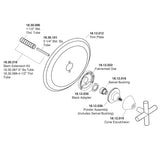 Trim Only for Sigma 900 Series Thermostatic Shower Set with Nova II Handle 1.074896.V0T