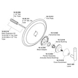 Trim Only for Sigma 900 Series Thermostatic Shower Set with Palermo Handle 1.074996.V0T
