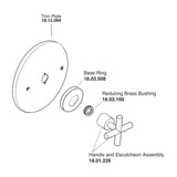 Trim Only for Sigma 3400 Series Pressure Balance Shower Valve with Nova II Handle