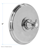 Trim Only for Sigma 300 Series 3/4" Thermostatic Shower Set with Deluxe Plate with St. Michel Handle 1.005597DT