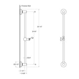 Sigma Contemporary Shower Slidebar