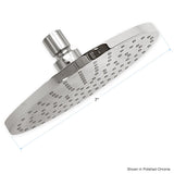 Sigma 7" Round Easy Clean Shower Head with Swivel Connector