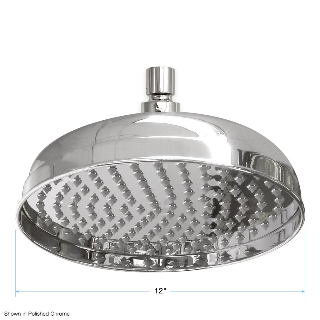 12 Inch Rainfall Shower Head NearMoon Rain Shower Head, High Flow 12 Inch Rainfall Shower Head NearMoon Rain Shower Head, High Flow