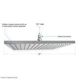 Sigma Contemporary 12" Square Showerhead 18.10.088