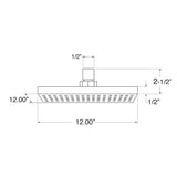 Sigma Contemporary 12" Square Showerhead 18.10.088