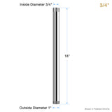 18" Ceiling Mount Straight Shower Neck 3/4" NPT 18.10.144