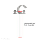 Sigma 18.11.012, Sigma 900 Series Pop-Up Rod and Knob Assembly 18.11.012