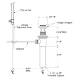 Lavatory Sink Pop-up Drain Assembly with Overflow 18.11.041