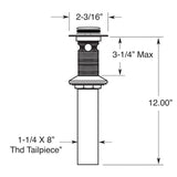 Sigma Soft Touch Drain Assembly with Overflow 18.11.052