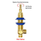 Sigma 1/2" Lavatory Valve Hot 16 Point 18.30.002