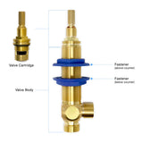 Sigma 1/2" Lavatory Valve Hot 16 Point 18.30.002