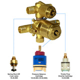Sigma Pressure Balance Shower Valve with 2-Way Diverter 18.30.063