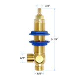 Bundle of Sigma 1/2" Hot and Cold Lavatory Valves 20 Point 78.30.002 and 78.30.001