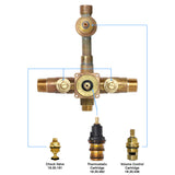 Sigma 1/2" Thermostatic Valve for Imperial Plate with One Volume Control 78.30.079