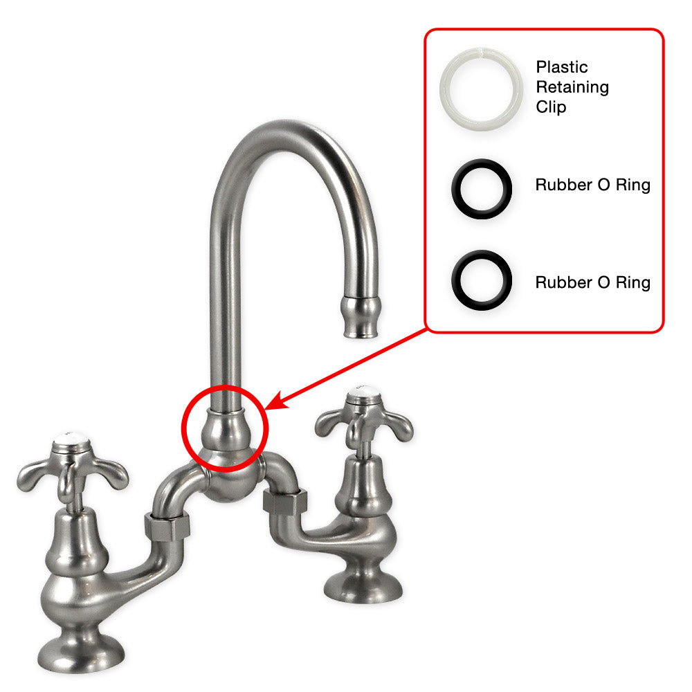 Plastic Retaining Clip and Two O-Rings for Faucet – Sigma Faucet Parts