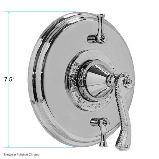 Sigma 1.000596.V2T, Trim Only for Sigma Series 400 Thermostatic Shower Set with Charlotte Elite Handle 1.000596.V2T