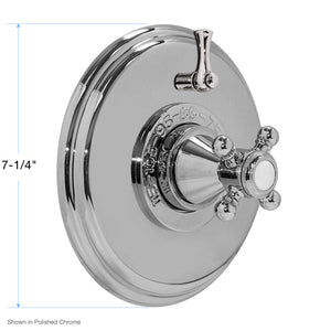 Sigma 1.000996.V1T, Trim for Sigma 300 Series 1/2" Thermostatic Shower Set with Salem Handle and One Volume Control 1.000996.V1T