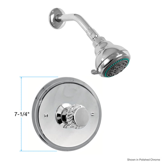 Sigma 1.001264T, Sigma Pressure Balance Shower Trim with Seville Handle and No Volume Control 1.001264T