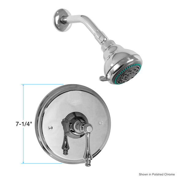 Sigma Pressure Balance Shower Trim with Montreal Handle and No Volume Control