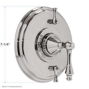 Sigma 1.001796.V2T, Trim Only for Sigma Series 200 Thermostatic Shower Set with Montreal Handle 1.001796.V2T