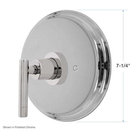 Sigma Pressure Balance Valve Trim with Polaris II Handle with No Diverter