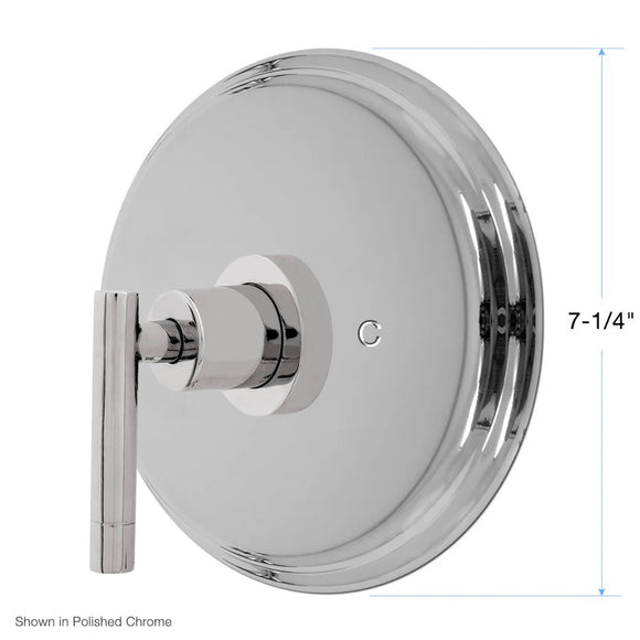 Sigma Pressure Balance Valve Trim with Polaris II Handle with No Diverter