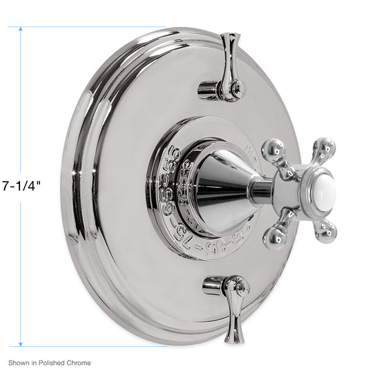 Sigma 1.005596.V2T, Trim for Sigma Series Thermostatic Shower Set with St. Michel Handle 1.005596.V2T