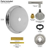 Sigma 3400 Series Thermostatic Shower Trim with Beveled Trim Plate and Polaris II Lever Handle 1.074996.V0T-18.12.012