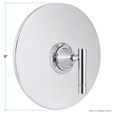 Trim for Sigma 2400 Series 3/4" Thermostatic Shower Set with Deluxe 9" Plate and Polaris II Handle 1.084997DT