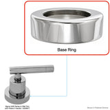 Sigma 18.03.508, Base Ring for Sigma 3400 Series In-Wall Trim with Polaris II Handle 18.03.508