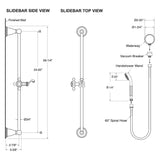 Sigma Traditional Slidebar Kit with Standard Shower Wand 18.10.274