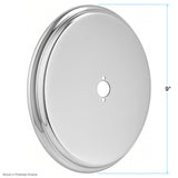 Sigma 18.12.010, Sigma 9" Round Thermostatic Shower Trim Plate with No Volume Control Holes 18.12.010