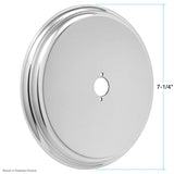 Sigma 18.12.012, Sigma 7-1/4" Round Thermostatic Shower Trim Plate with No Volume Control Hole 18.12.012