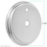 Sigma 7-1/4" Round Thermostatic Shower Trim Plate with One Volume Control Hole 18.12.013