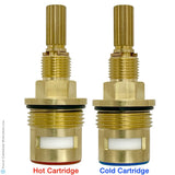 Sigma 18.30.018T and 18.30.017T, Sigma Bundle of Hot and Cold 3/4" Quarter Turn Ceramic Disc Cartridges 16 Point 18.30.018T and 18.30.017T