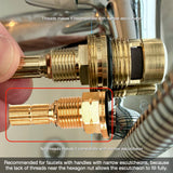 1/2" Quarter Turn Cold Cartridge 16 Point 18.30.029T