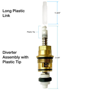 Tempress Diverter Assembly with Plastic Tip and Long Plastic Link (18.30.069-L)