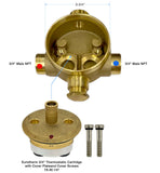 Eurotherm 3/4" Thermostatic Valve 18.30.071